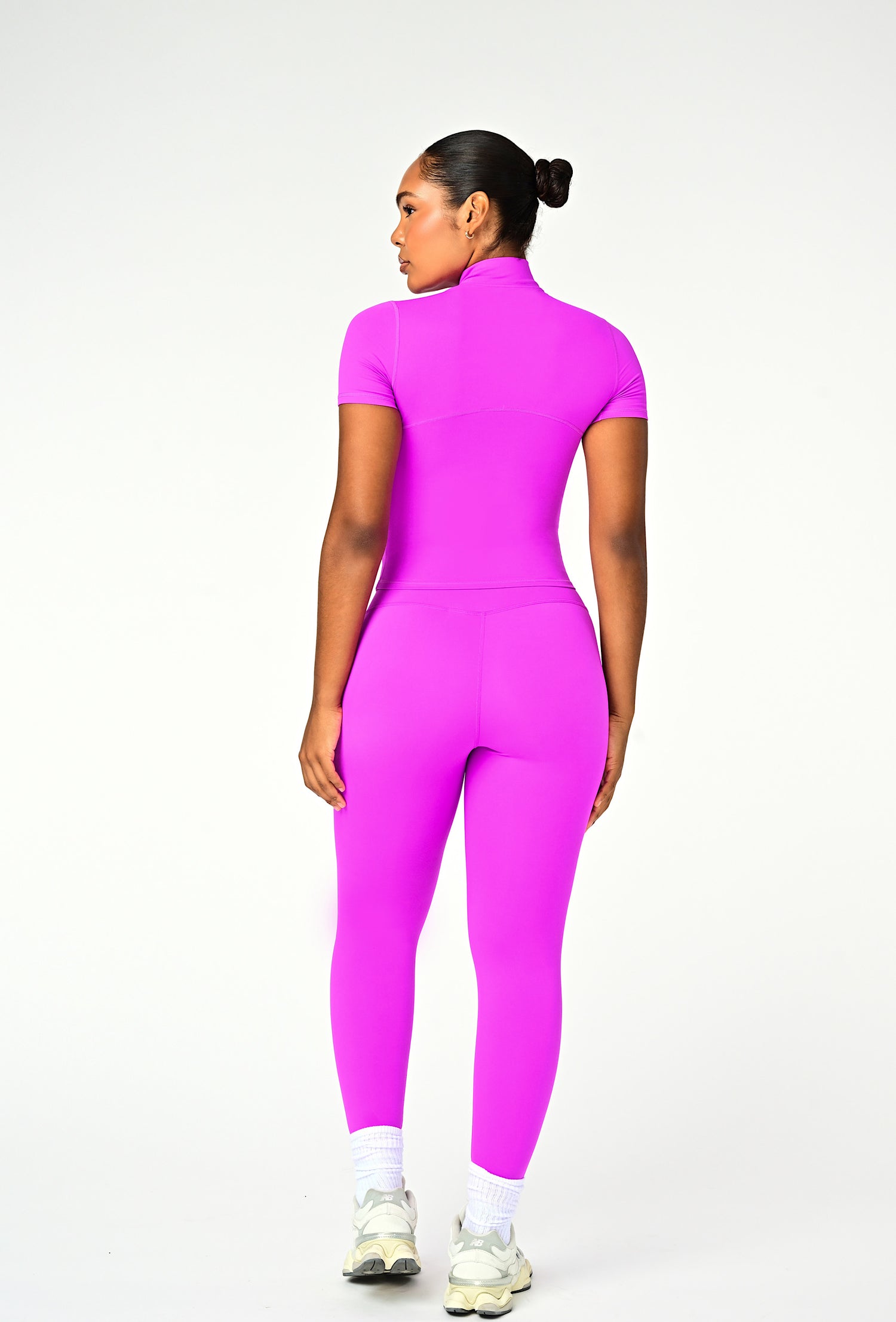 Contour Mock Neck - Dragonfruit