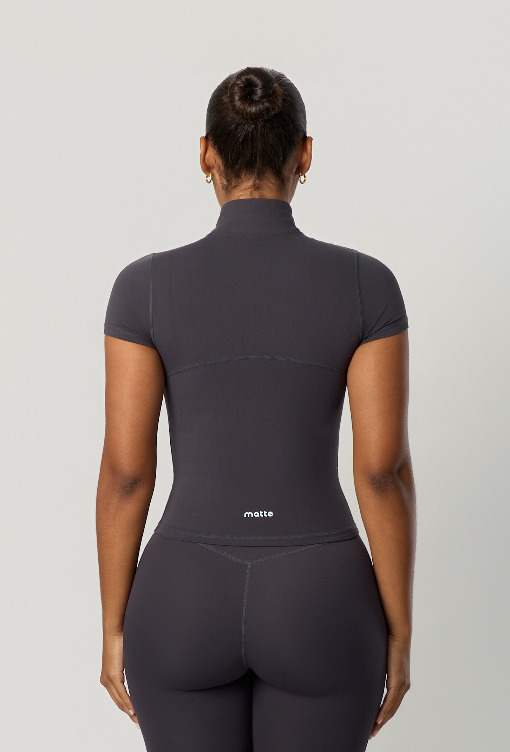 Contour Half Zip Short Sleeve - Slate Gray