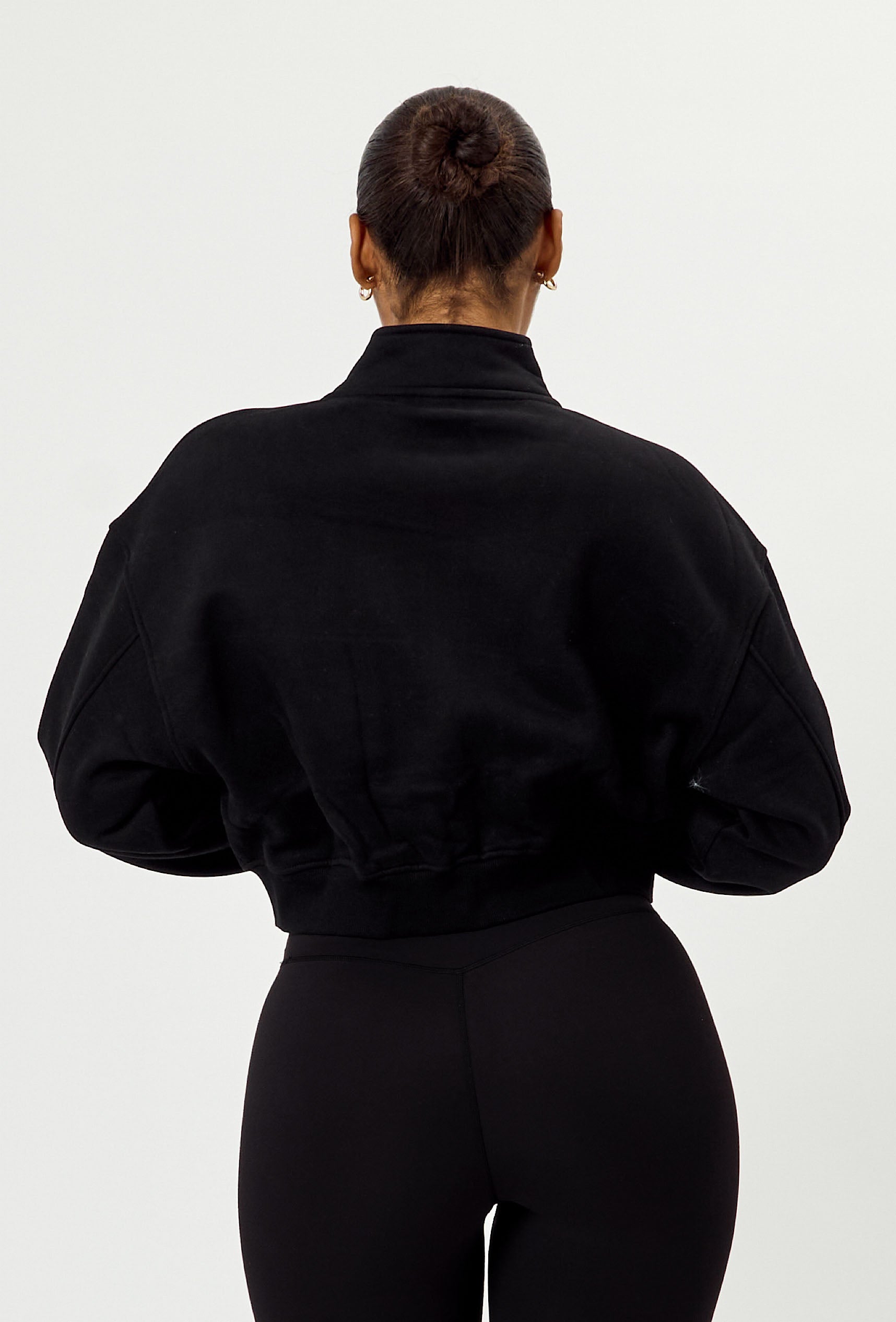 Matte Varsity Jacket -Black