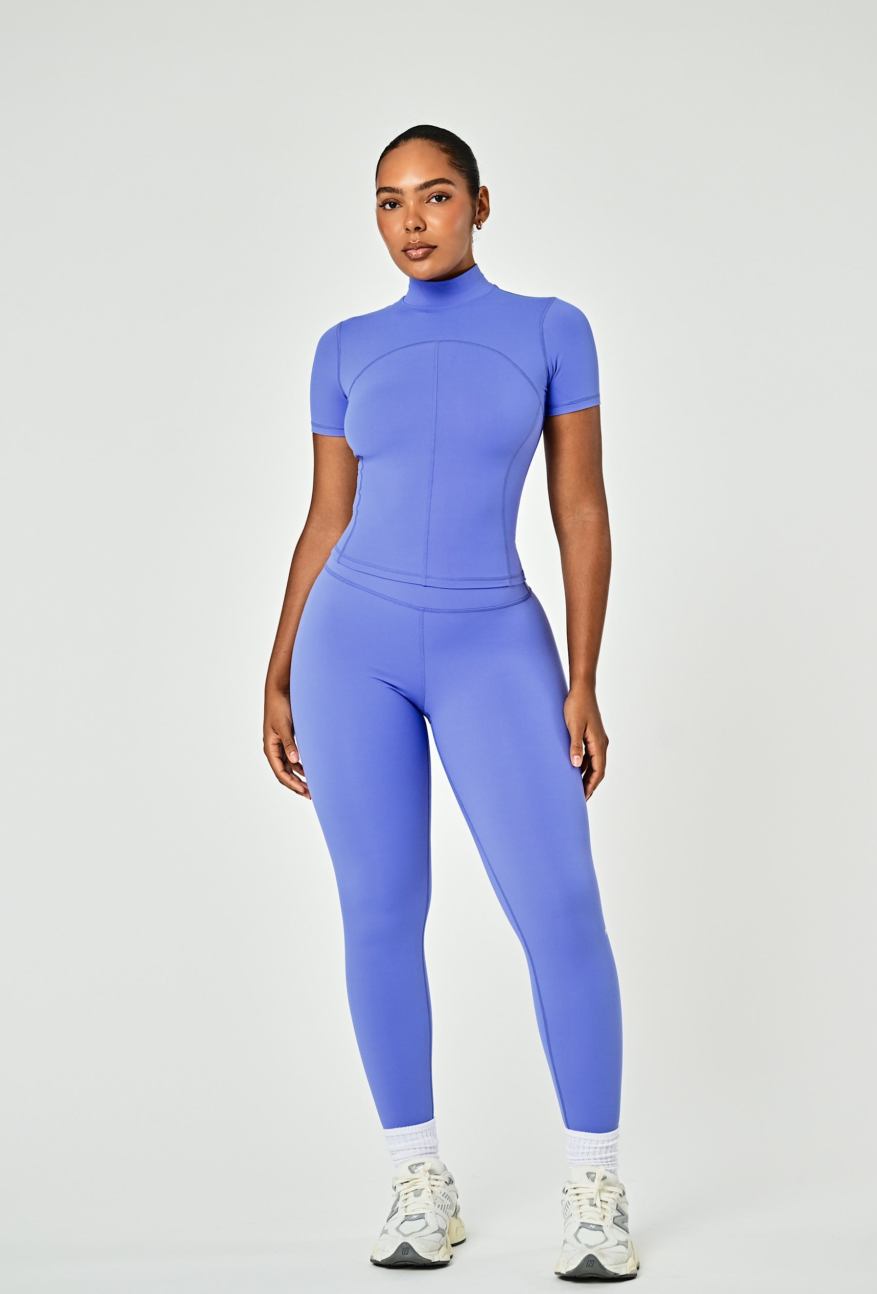 Contour Mock Neck - Jetset Blue