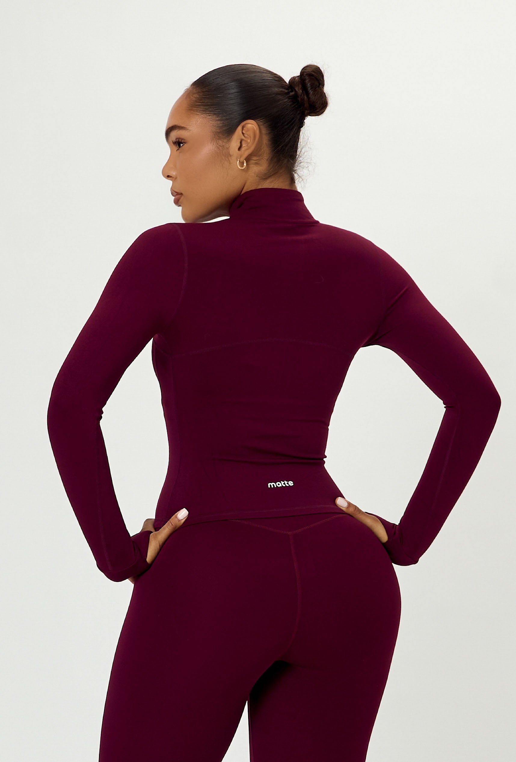 Contour Half Zip - Burgundy