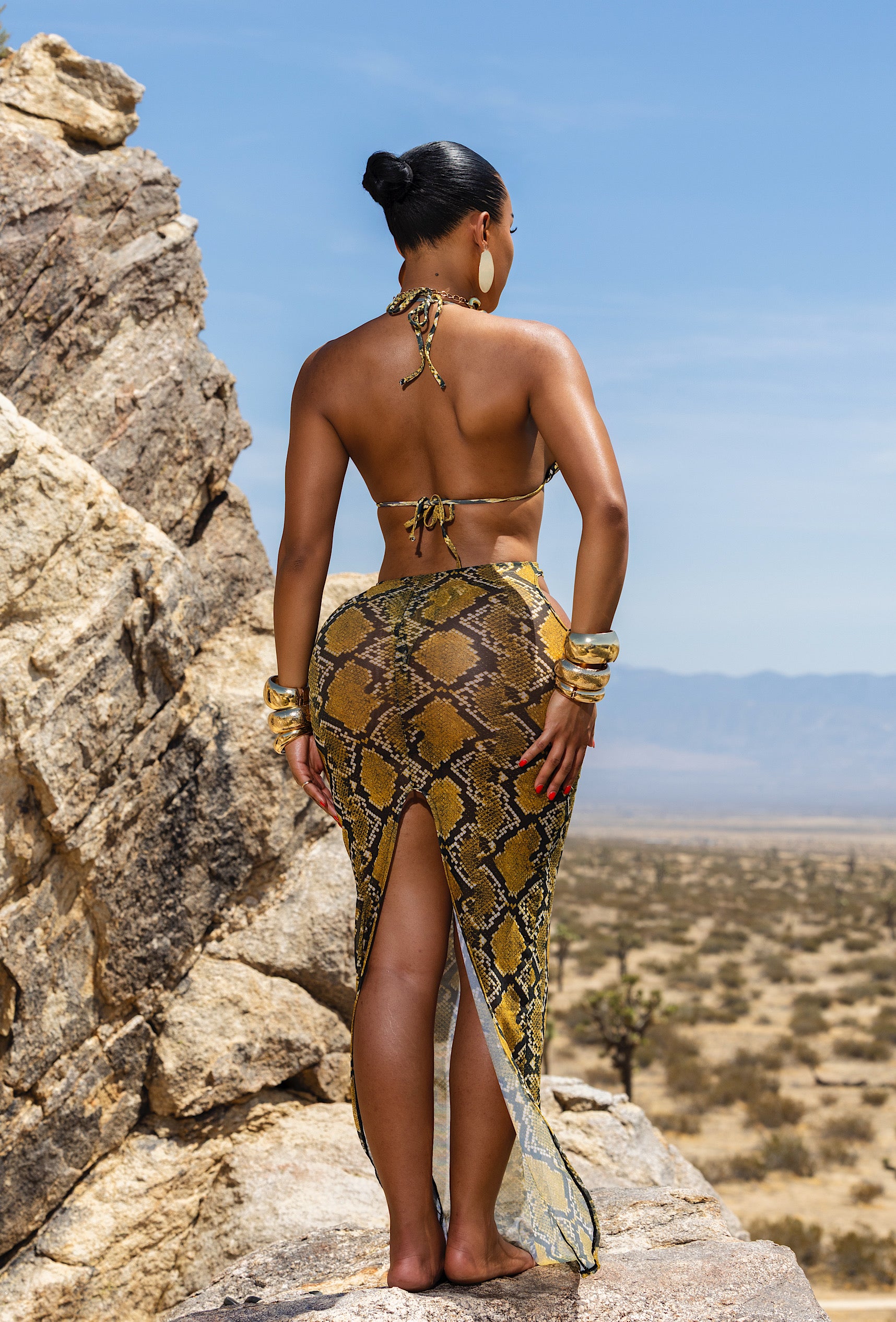 Augustus 3 Piece Set - Yellow Python