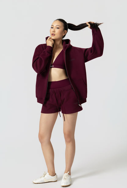 Staple Boyfriend Hoodie - Burgundy