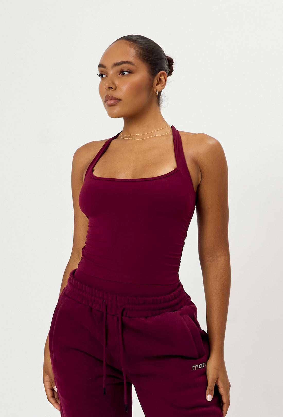 Soft Cinch Tank - Burgundy