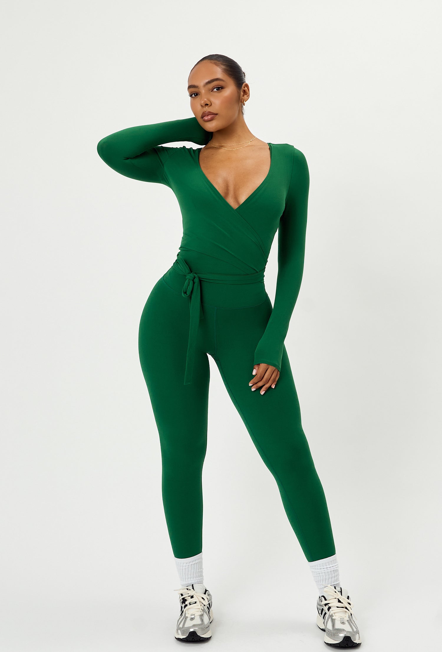 Forma Wrap Top - Fern