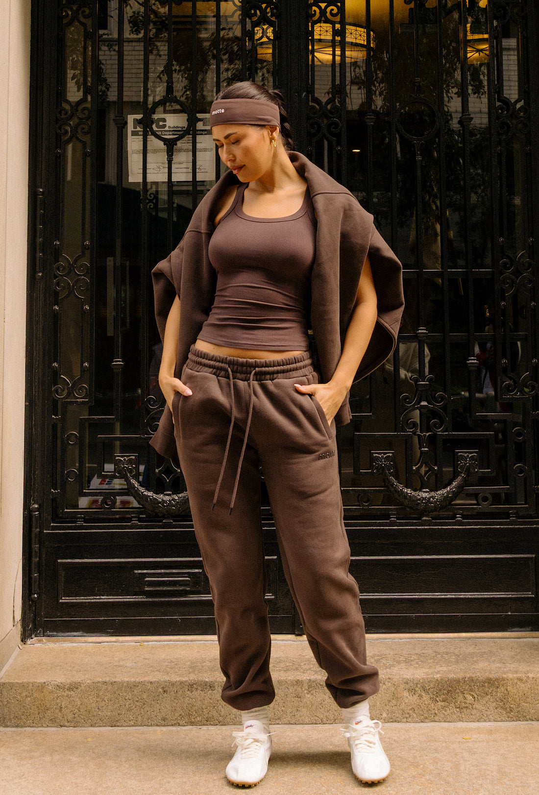 Essential Ribbed Tank - Espresso