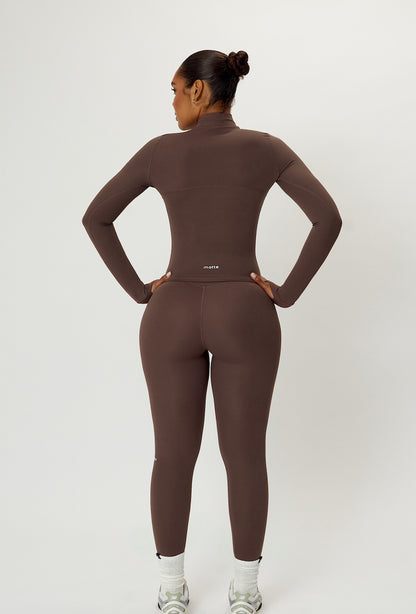 Contour Half Zip - Cocoa