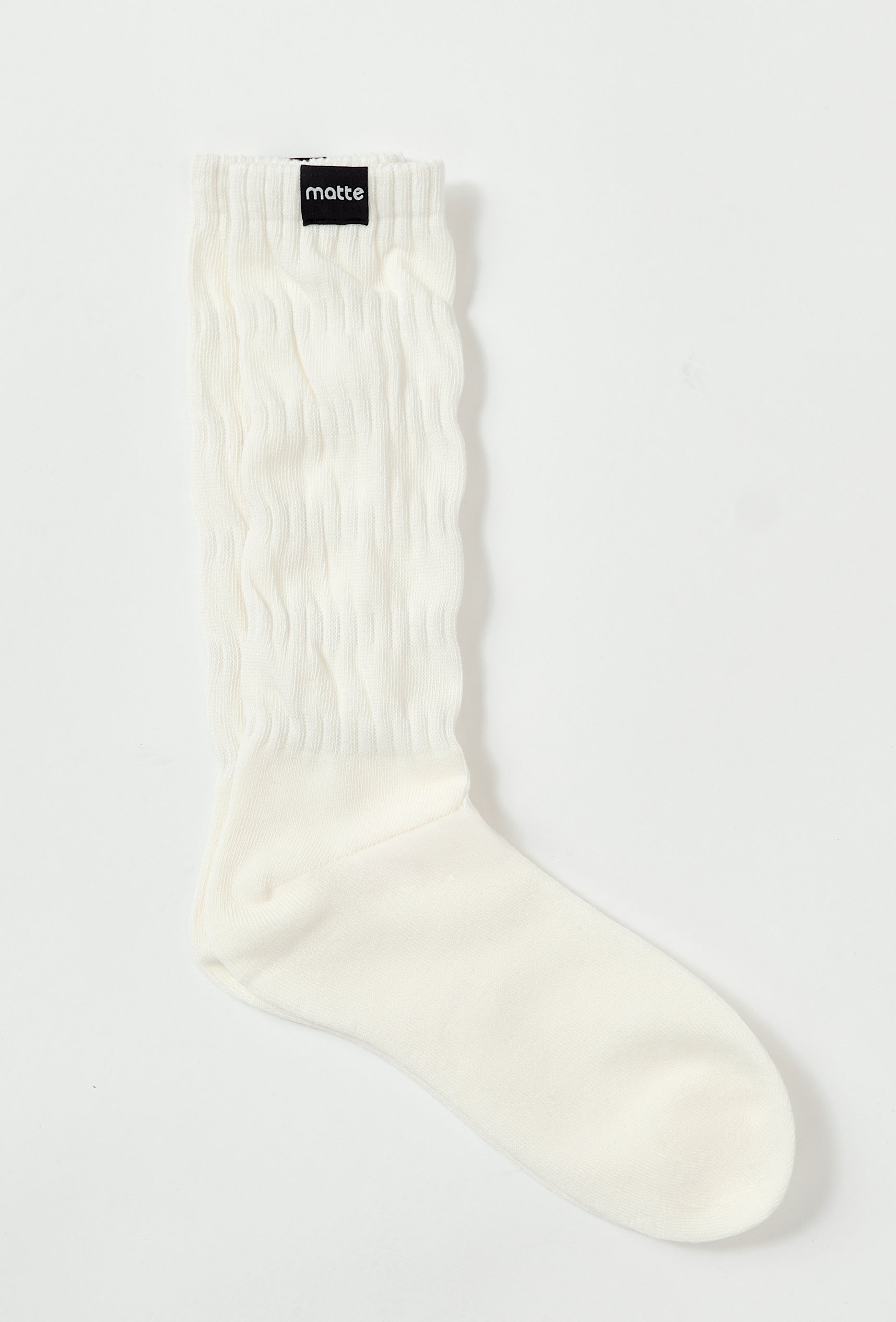 Off Duty Scrunch Socks - Vanilla