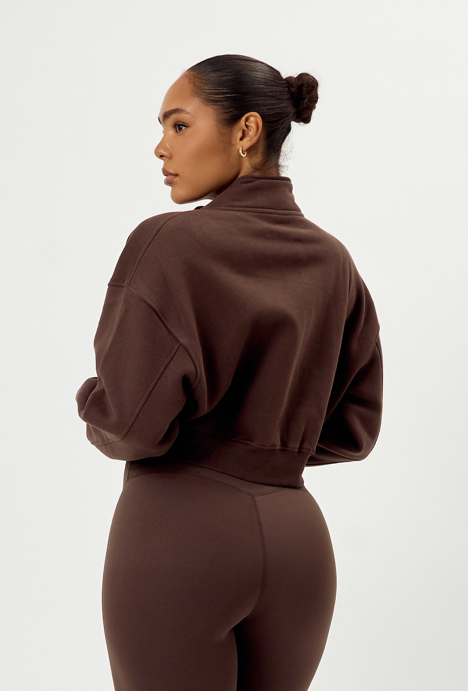 Matte Varsity Jacket - Espresso