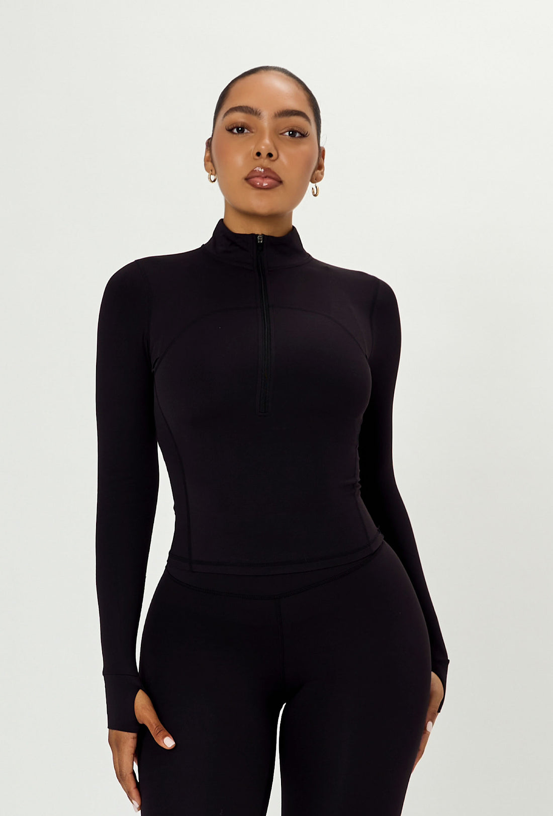 Contour Half Zip - Black
