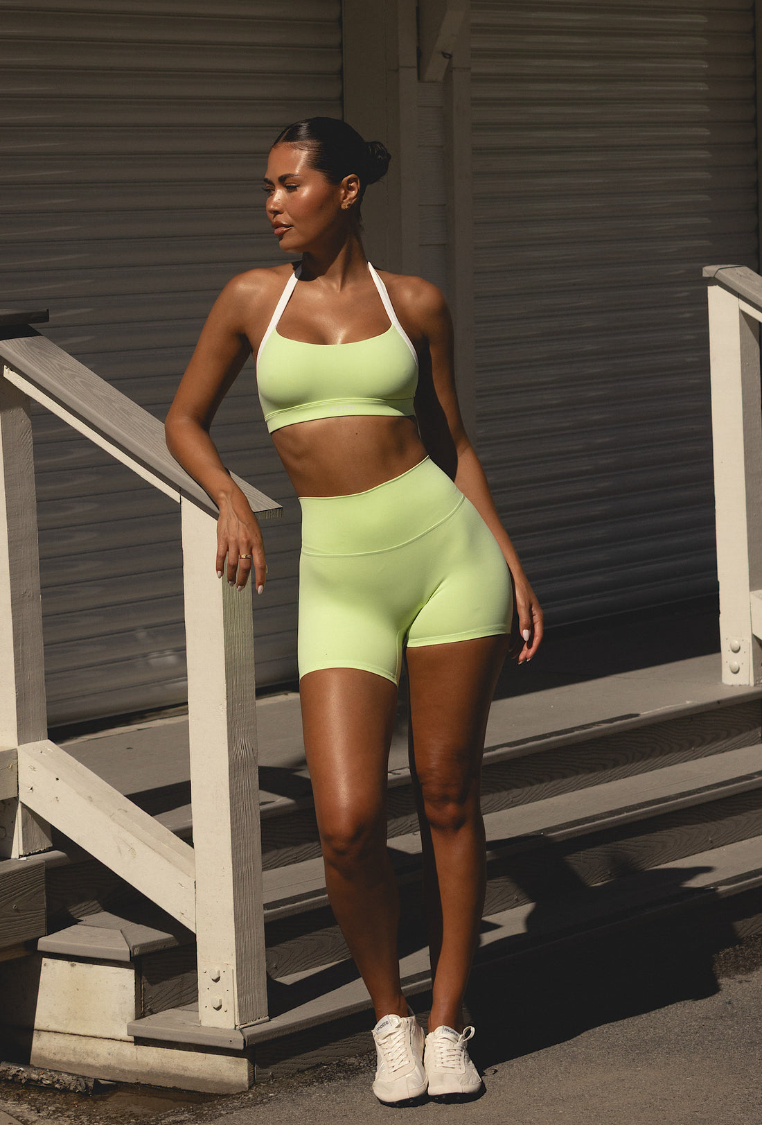 Essential 4" Biker Shorts - Key Lime