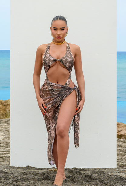 Yiannis 2 Piece Set - Cocoa Snake