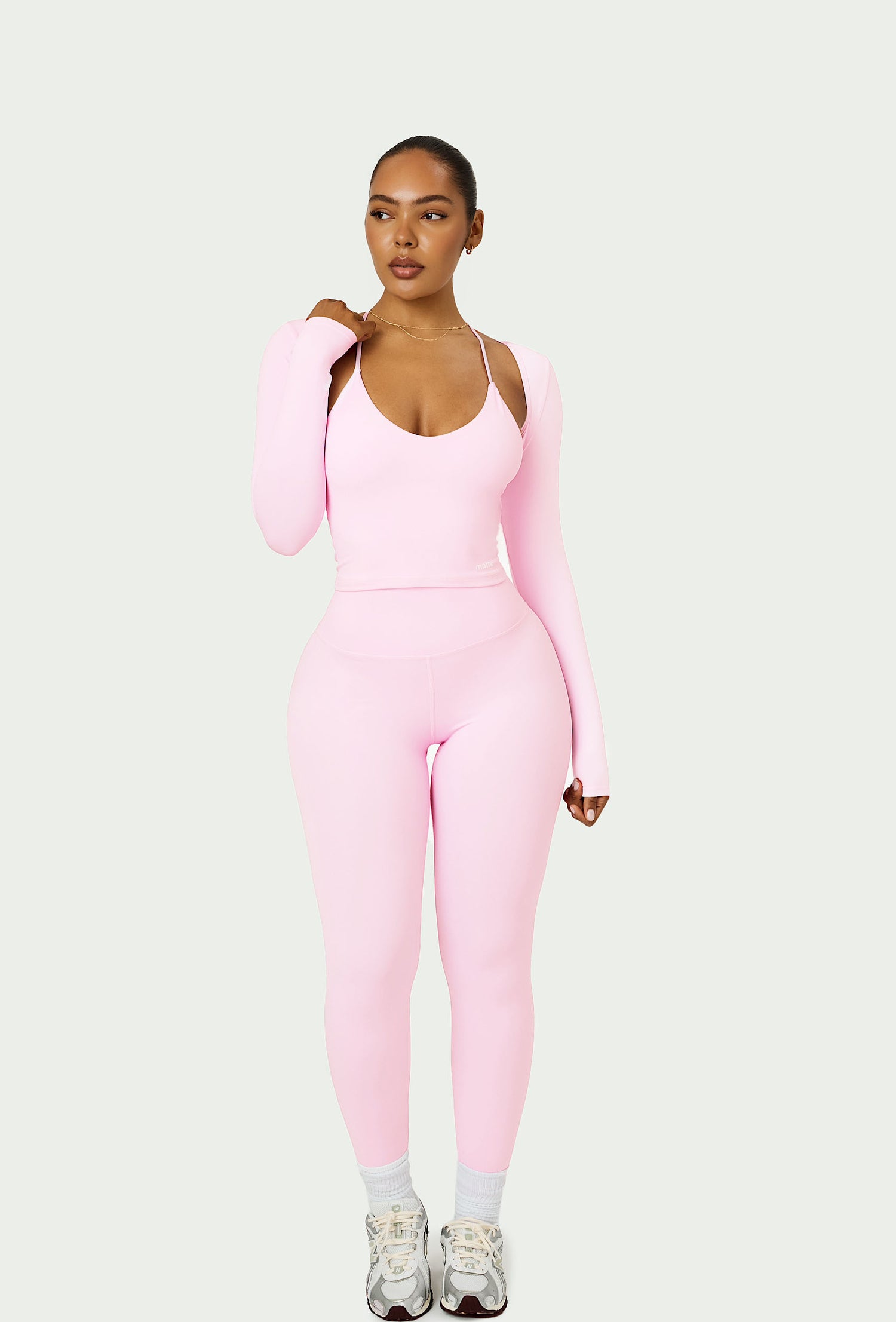 Align Long Sleeve Crop Top - Ballet Pink