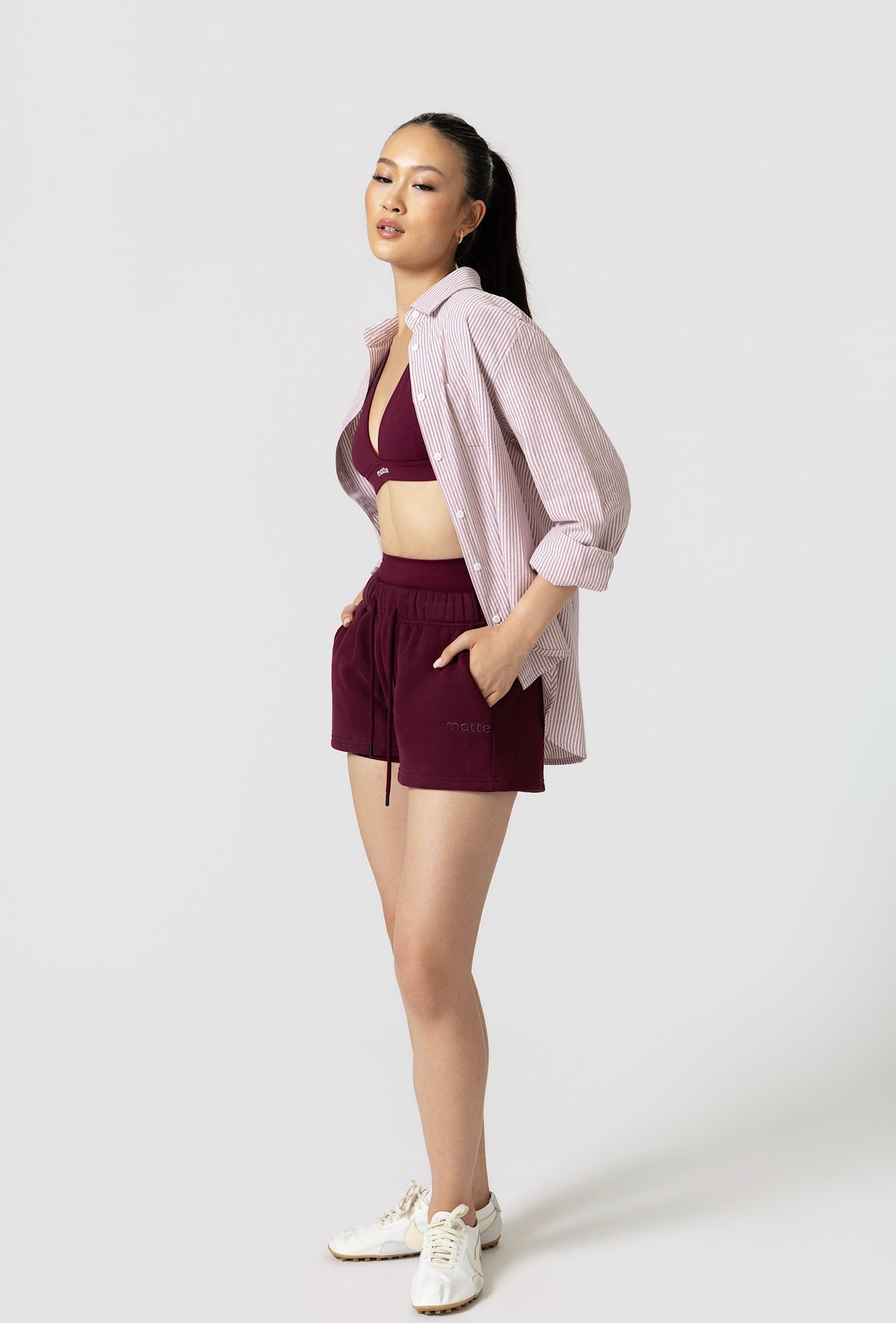 Staple Shorts - Burgundy