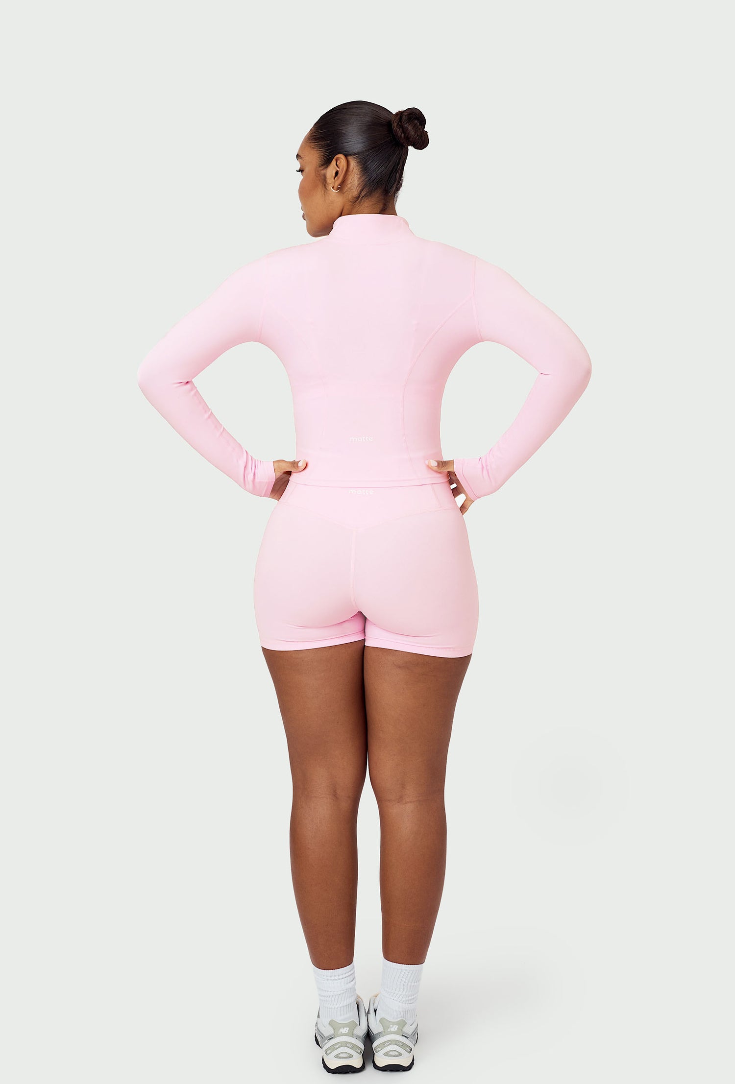 Sculpt Zip Long Sleeve - Ballet Pink