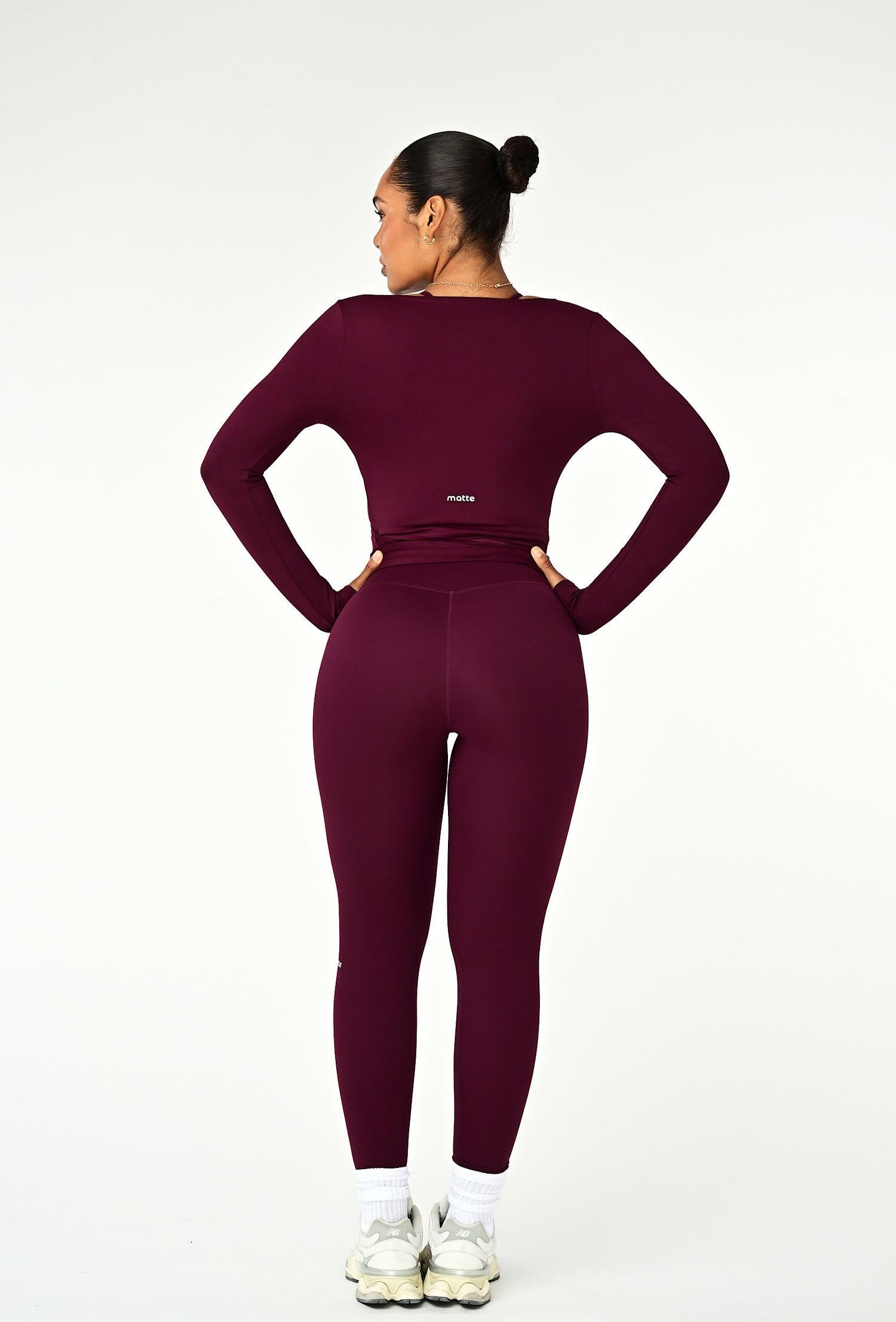 Forma Wrap Top - Burgundy