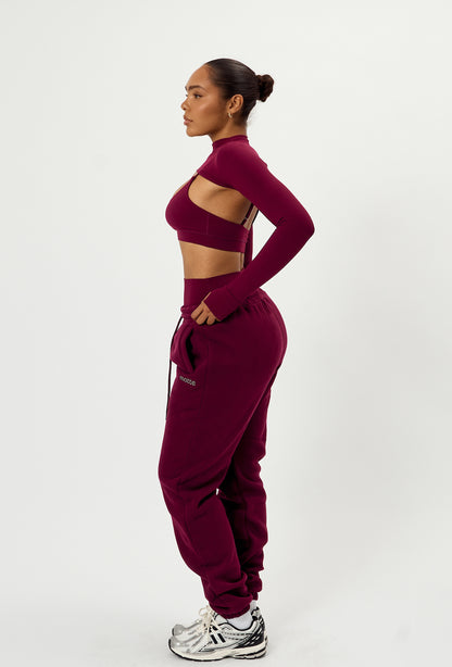 Mock Studio Crop - Burgundy