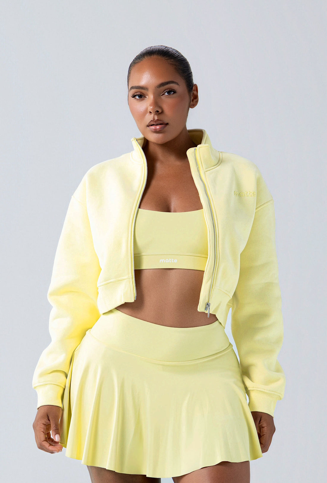 Matte Varsity Jacket - Buttercup