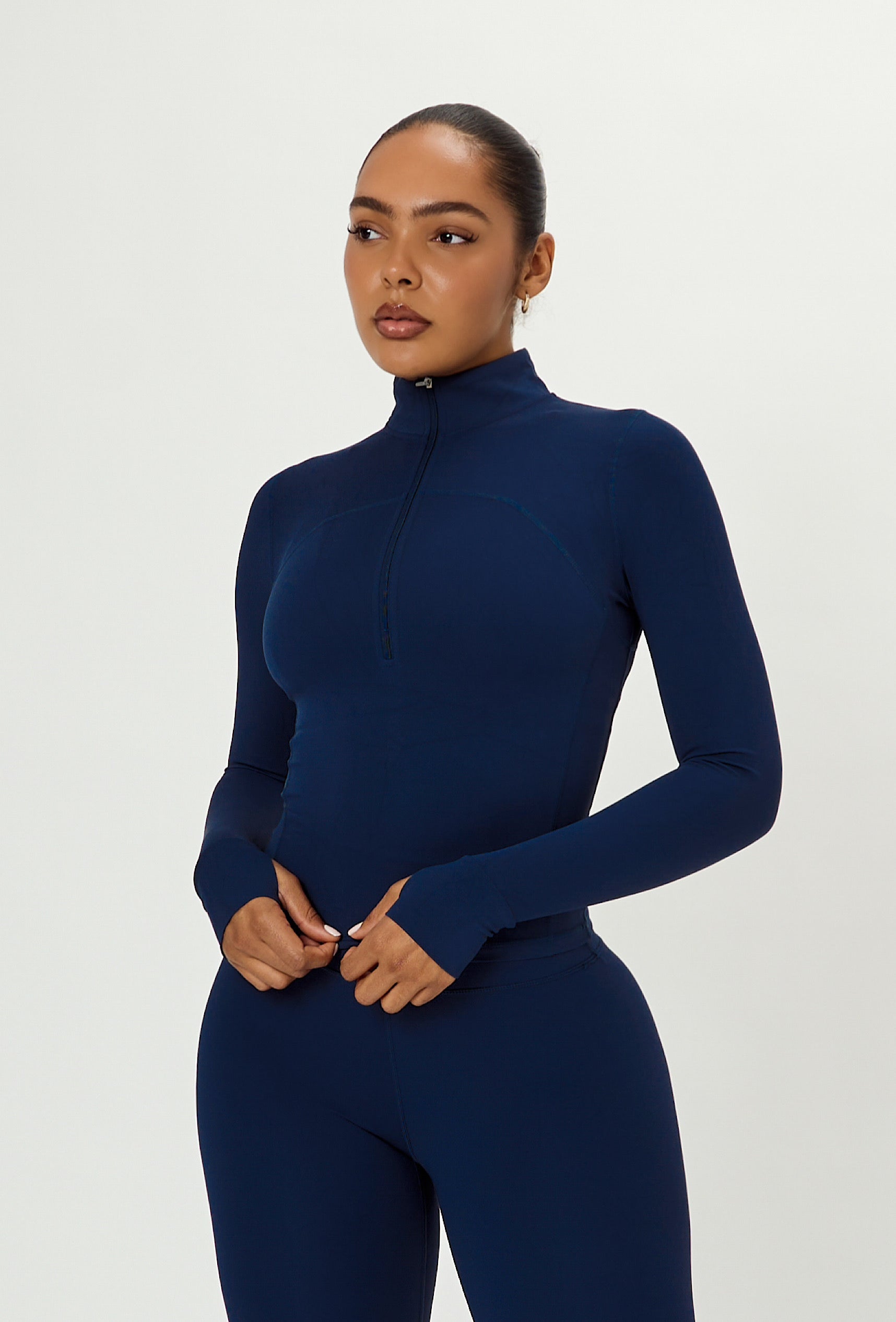 Contour Half Zip - Navy