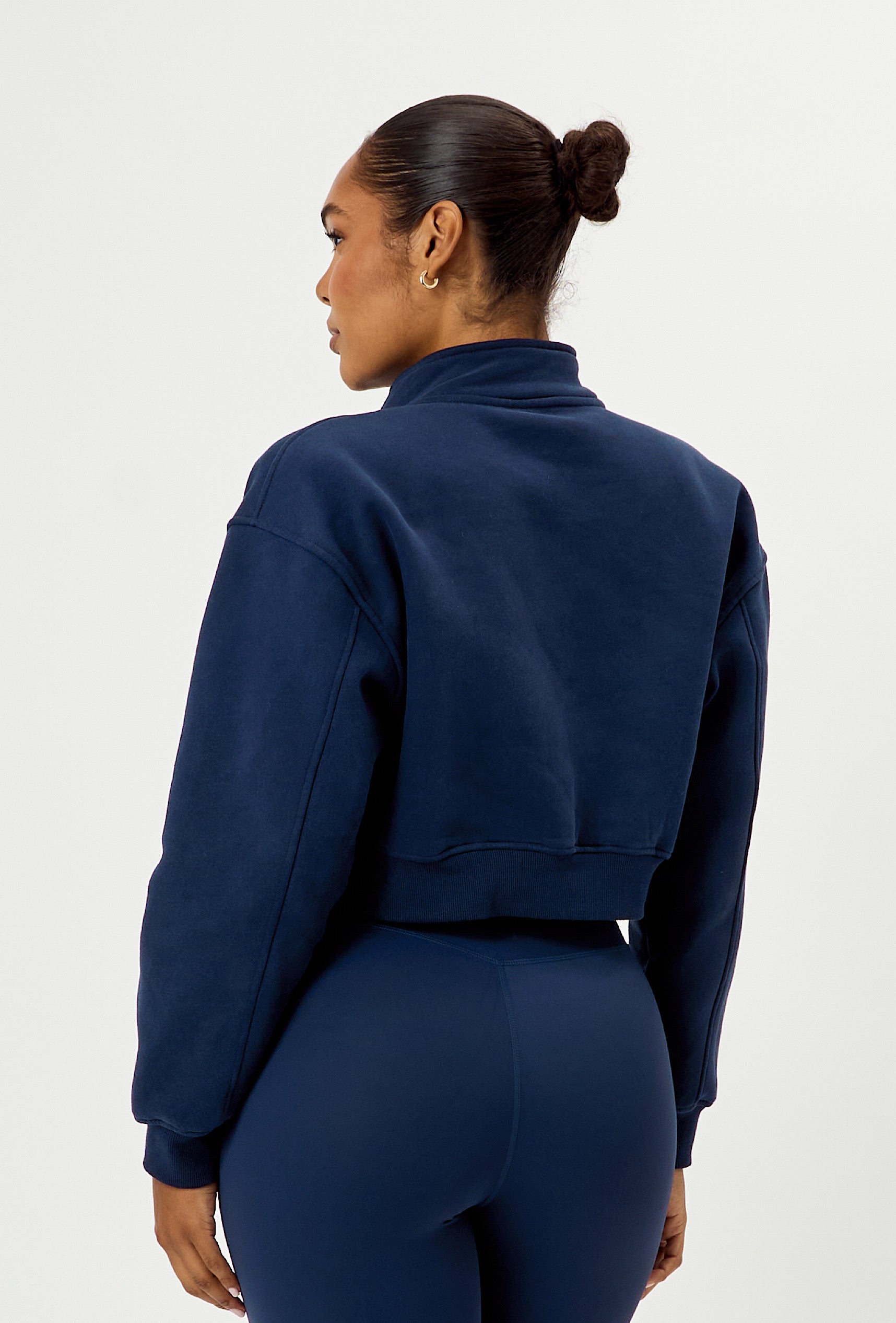 Matte Varsity Jacket - Navy