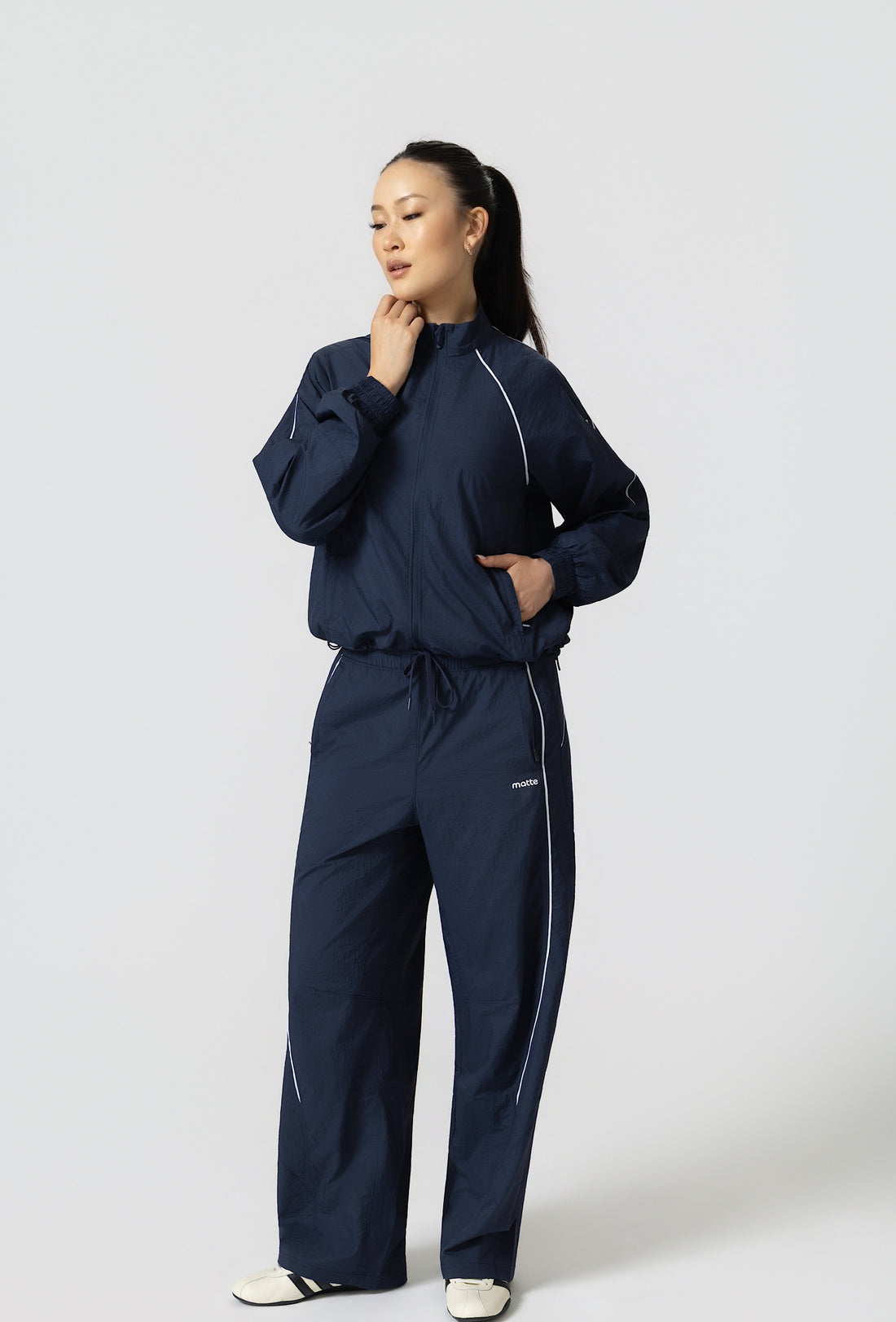 Academy Windbreaker Pants - Navy