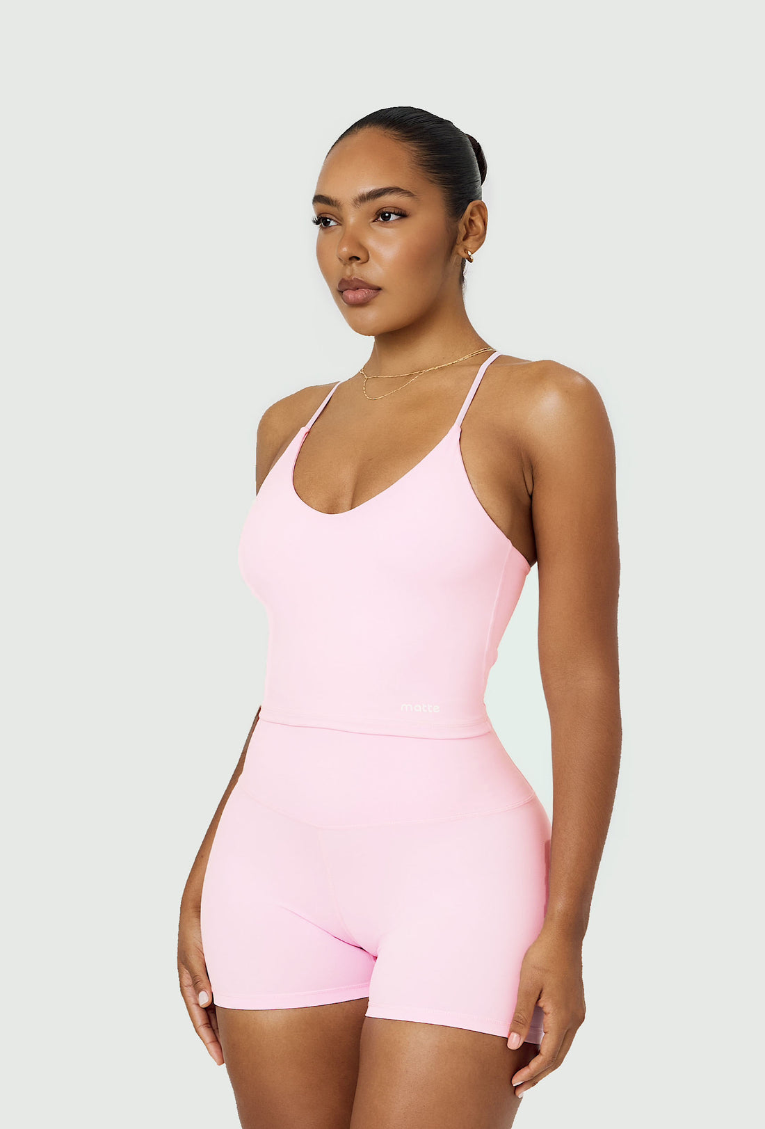 Bareform Double Layer Tank - Ballet Pink
