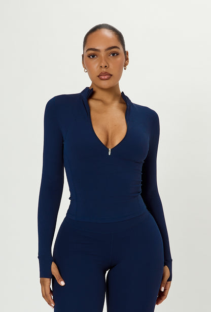 Contour Half Zip - Navy