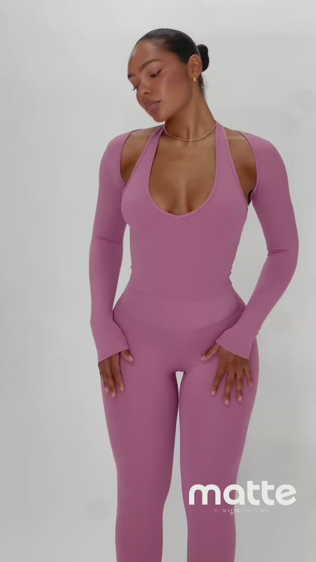 Linea Halter Top - Pink Cloud