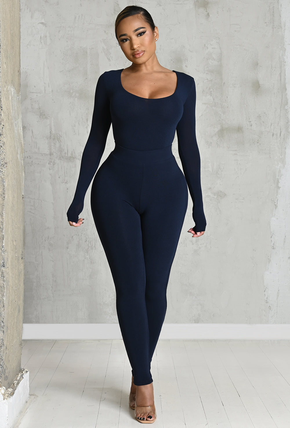 Matte Basix Sculpt Leggings - Navy