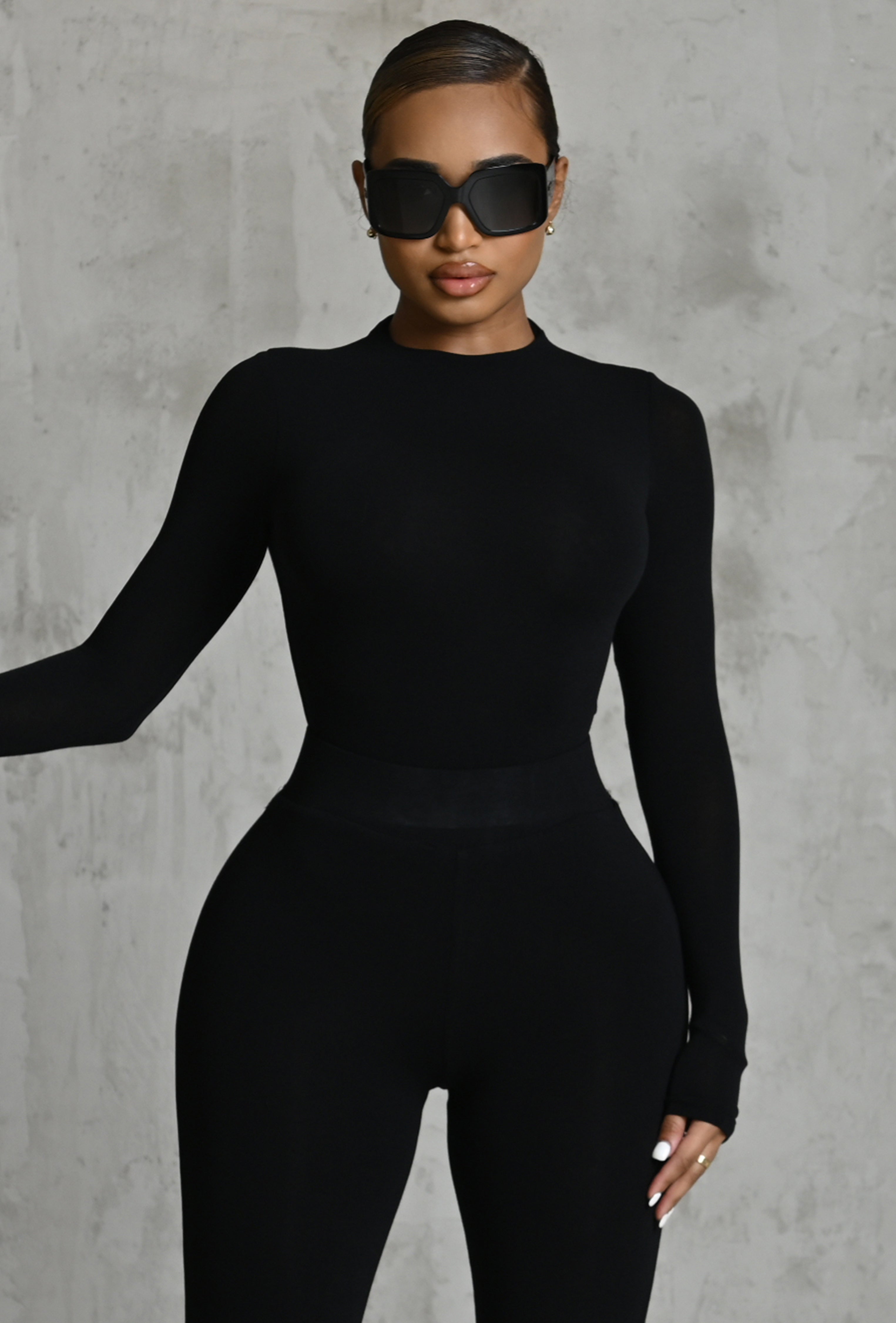 Matte Basix Sculpt Bodysuit - Black