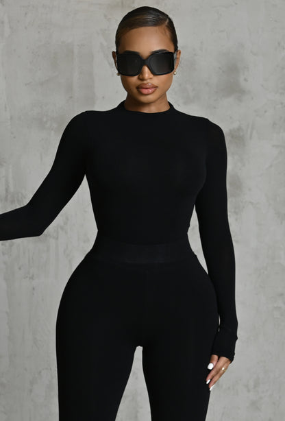 Matte Basix Sculpt Bodysuit - Black