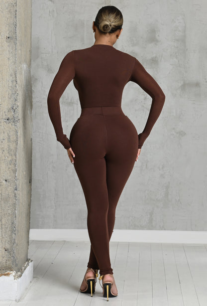 Matte Basix Sculpt Leggings - Chocolate